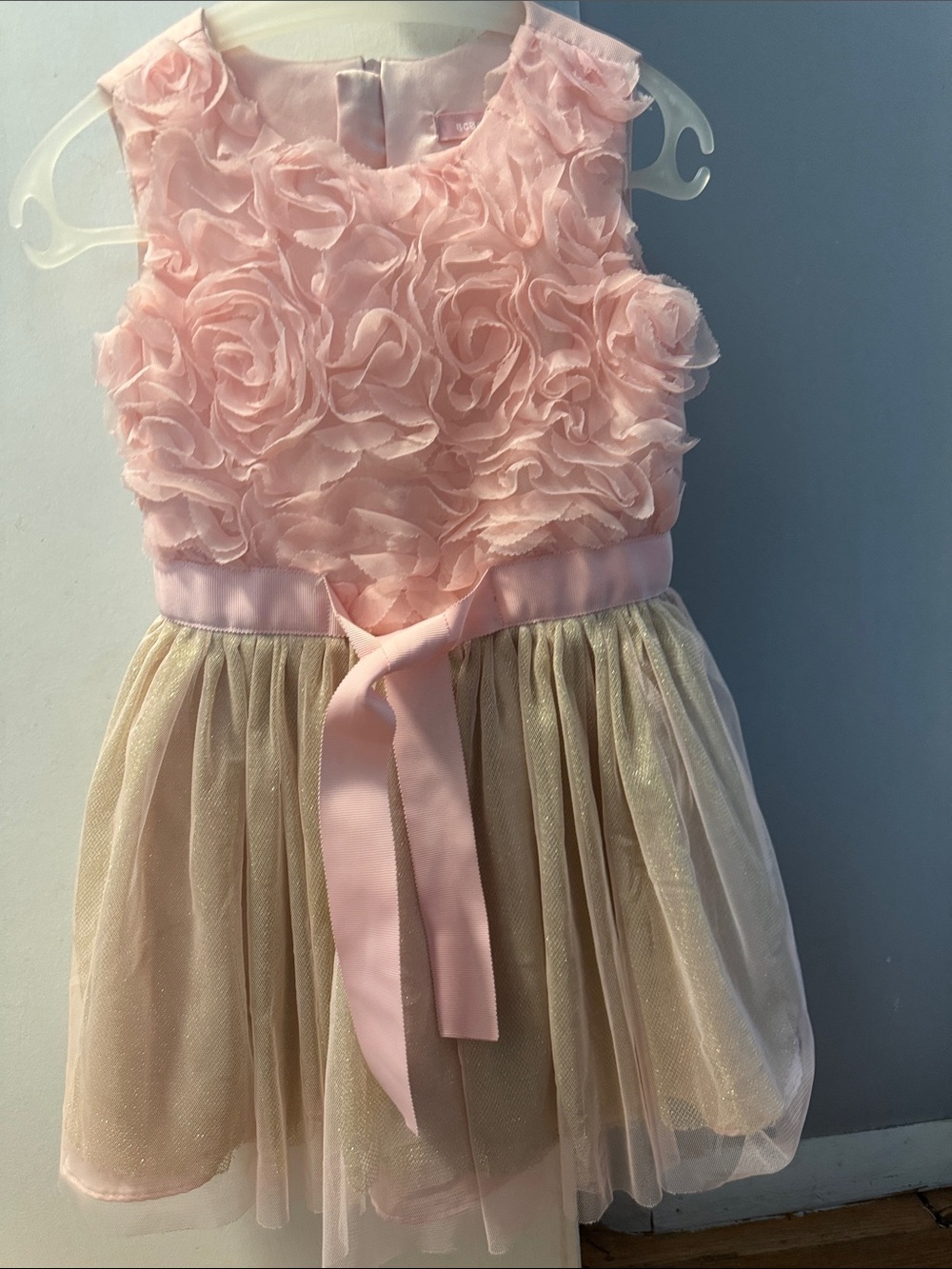 BCBG Girls Light Pink Rosette Party Dress